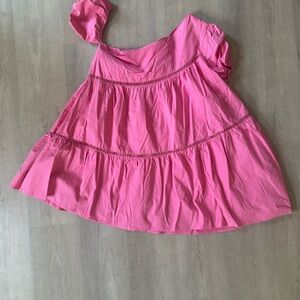 Pink Lily Pink Off-Shoulder Dress